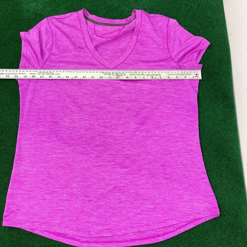Danskin Womens Space Dye V-Neck Activewear T-Shirt Bundle Pink Blue XL 2-Pack - Picture 7 of 11